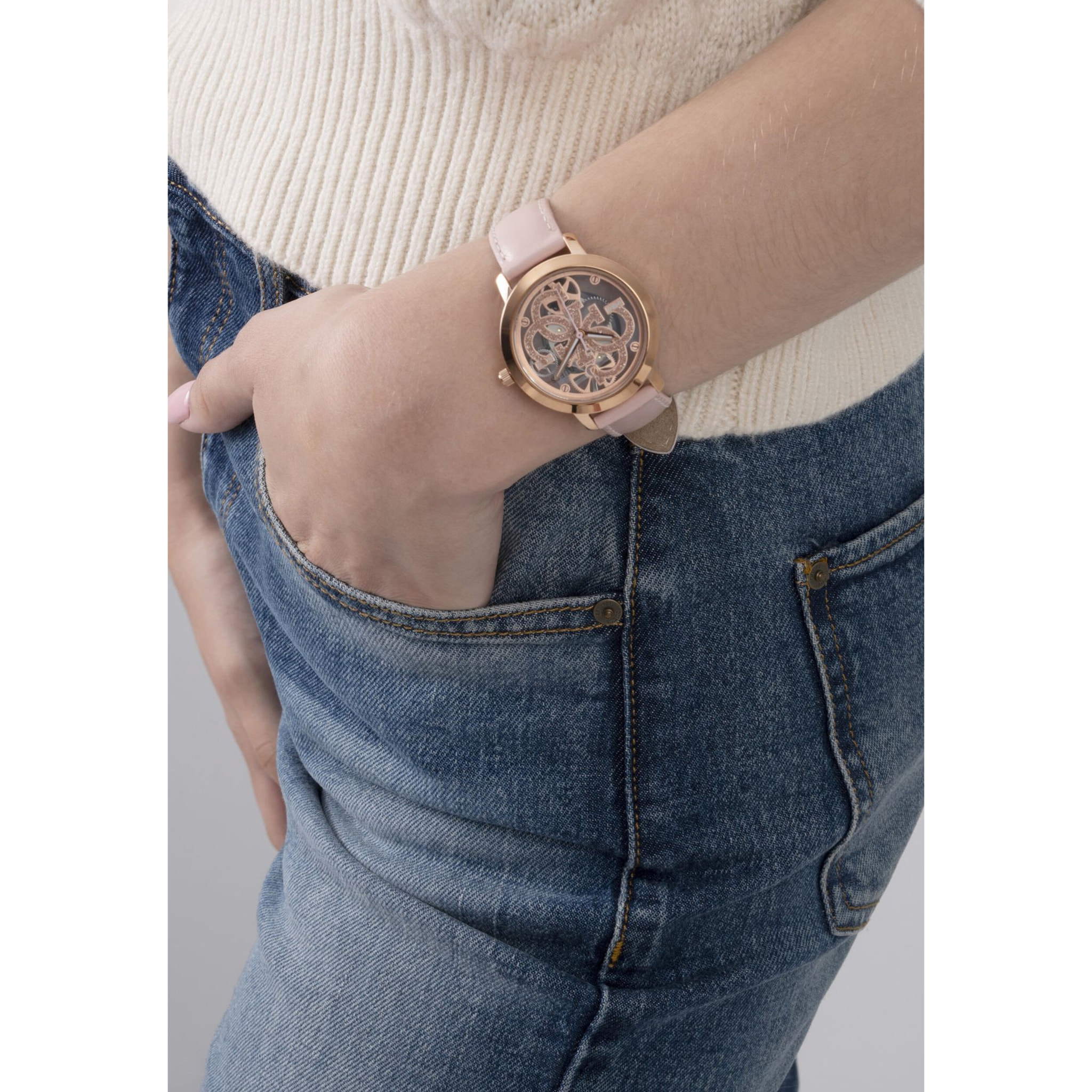 Guess Orologio Analogico Al Quarzo Gt Quattro Clear