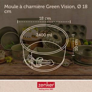 Set de 5 ustensiles de pâtisserie moule à gâteaux bols spatule et verre doseur Zenker Green Vision