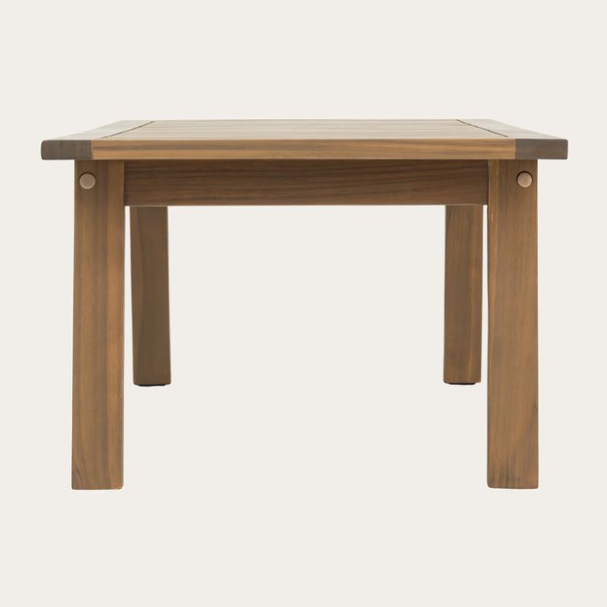 Table basse de jardin Tiare -bois massif d'acacia-couleur naturel 90 x 35 x 50 cm