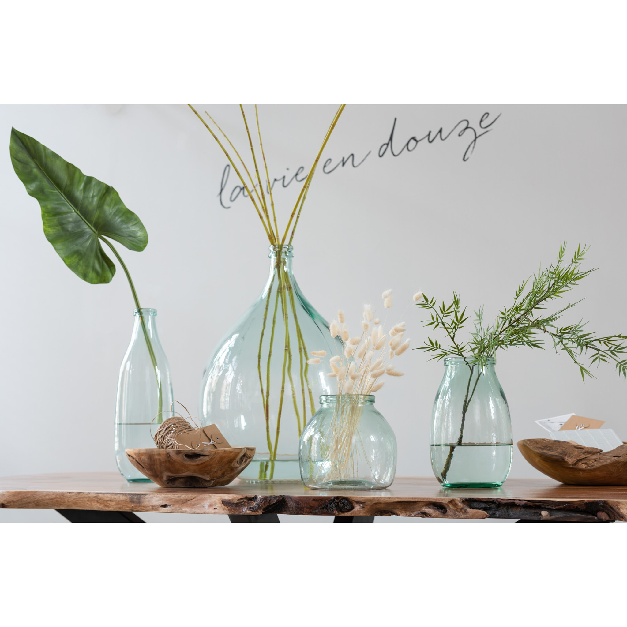 J-Line vase - verre - transparent - Ø 21 cm