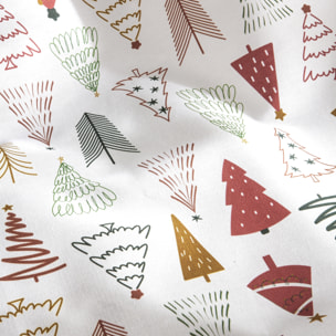 Nappe nöel anti-taches 100% coton WOOD