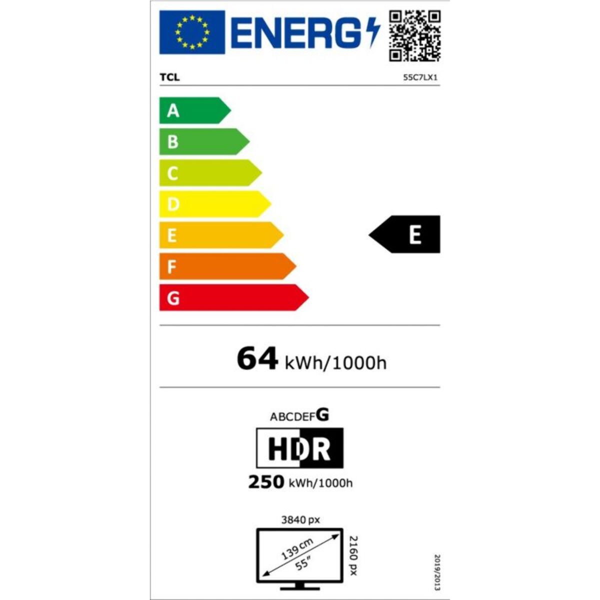 TV Mini LED TCL 55C79L (2026) 55" (139 cm)