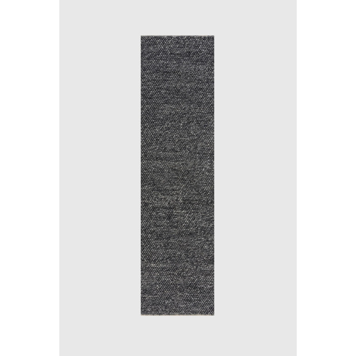 Tapis laine bouclée de couloir MINERALS Gris