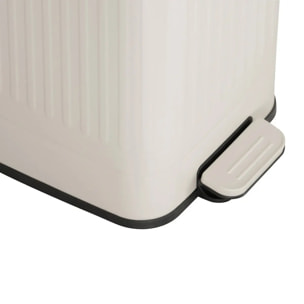 Poubelle Nova avec Pedale 30L Beige 35x27x58 cm