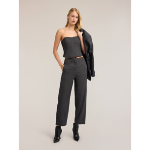 Motivi - Bustier in tinto filo - Grigio