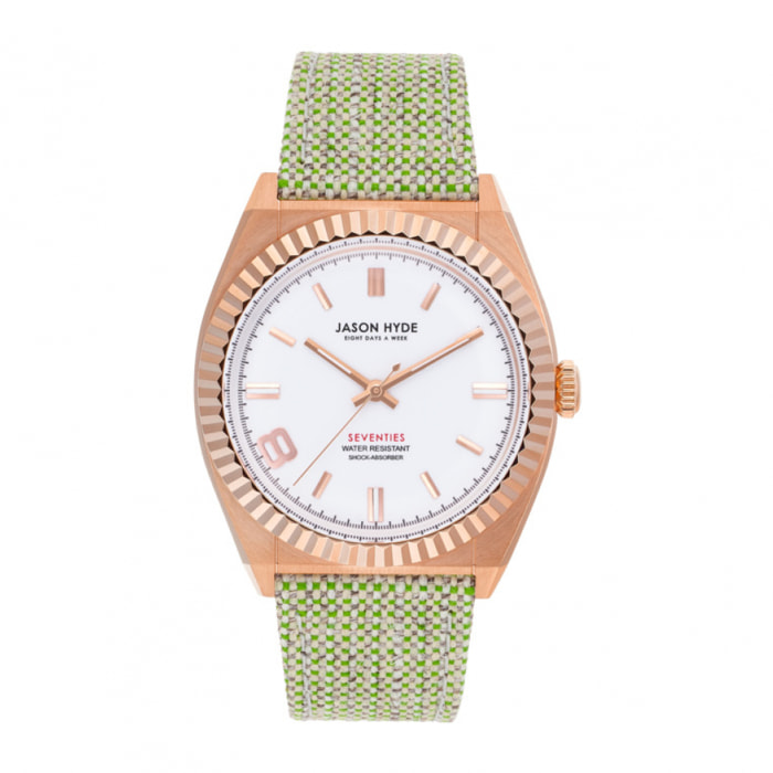 Reloj Jason Hyde JH20011 Mujer Analogico Cuarzo con Correa de Textil