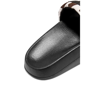 Chanclas Venice Mujer Piel con Estampado Animal