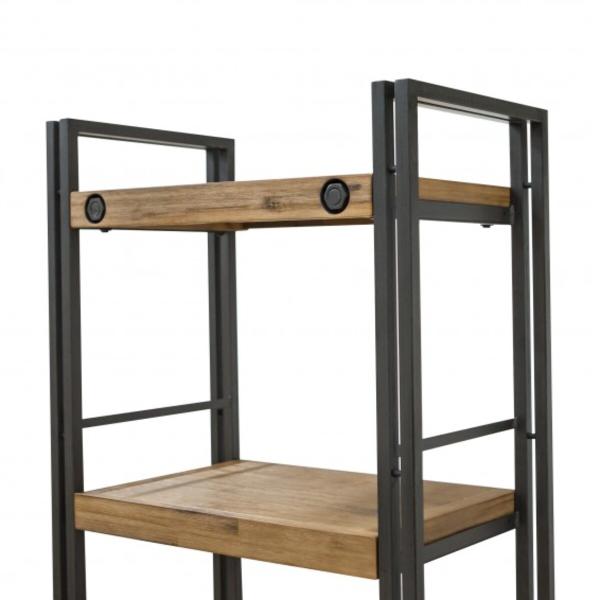Bibliothèque en bois et métal 5 étagères - ATELIER
