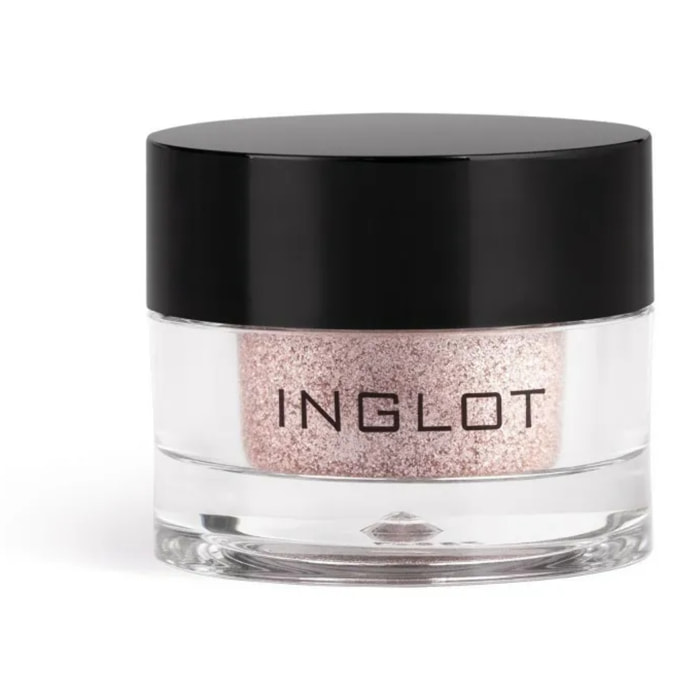 INGLOT AMC Pure Pigment Eye Shadow 149, Pigmento suelto, Vegano, Brullo intenso, Color: Rosa palo con particulas plateada. 1,5gr