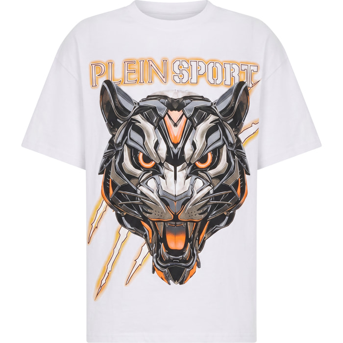 PLEIN SPORT Camiseta de cuello redondo y manga corta TIGER