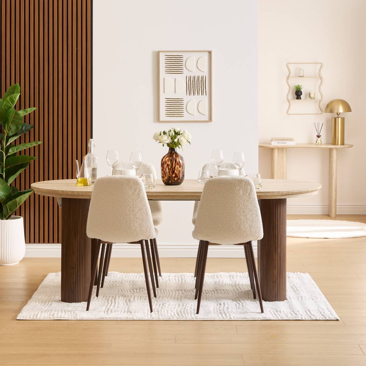 Toile 3D Nourane 45x60cm blanc