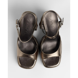 Sandalias de tacón - Dominic Metalizado - 13 cm