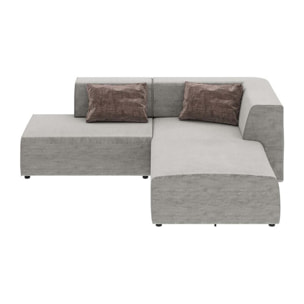 Canapé d'angle Infinity Boston droite gris Kare Design