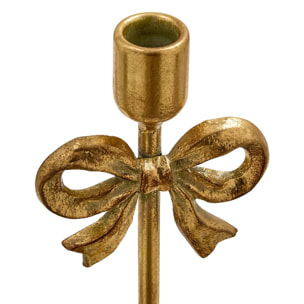 Bougeoir noeud Mona H.30cm doré