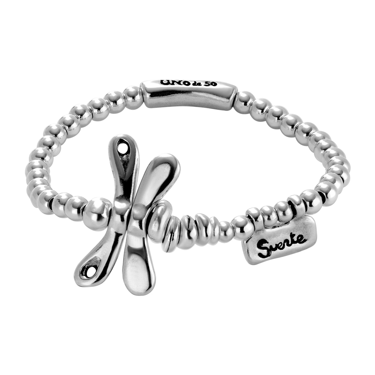 Pulsera SER REBELDE PLATEADO L