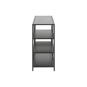 Console ouverte design noire L114 cm TRESCA