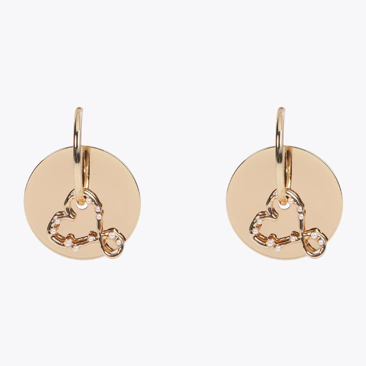 Orecchino a cerchio mobile con cuore infinito