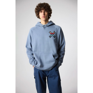 SUDADERA CON CAPUCHA CLASSIC SKY BLUE