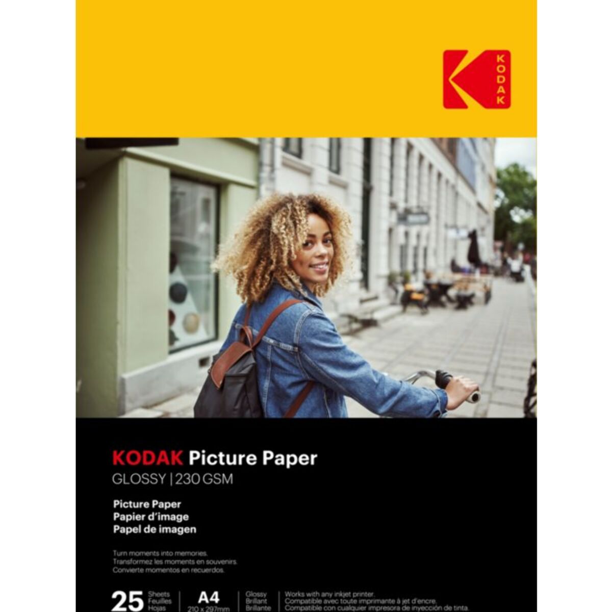 Papier photo instantané KODAK 25 feuilles A4 brillante 230gsm
