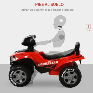 Quad Cuatrimoto para Niños con Luces Sonidos Bocina Rojo