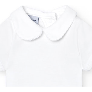 Body bebé manga corta con cuello