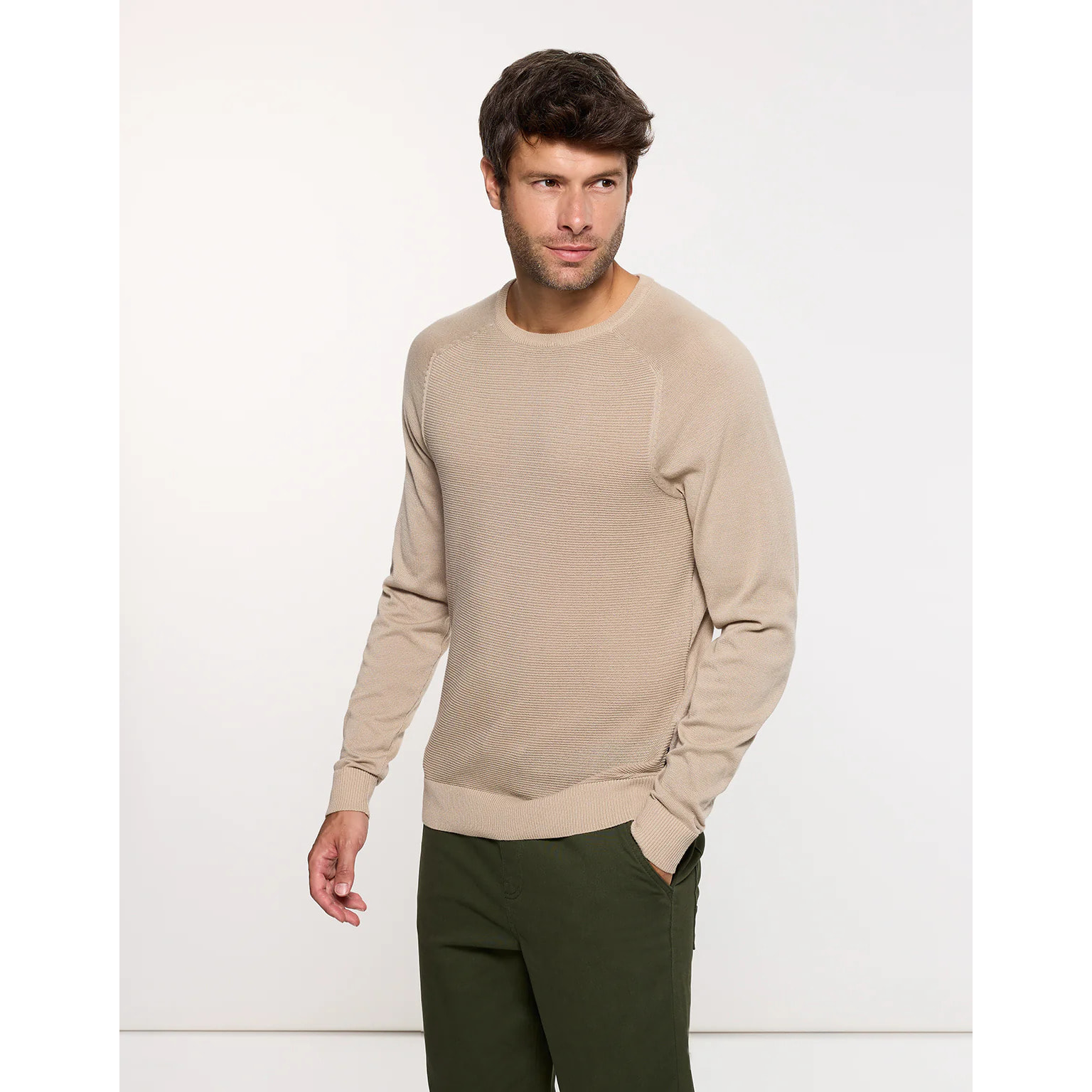 Jersey Manga Larga Taupé - Nusti