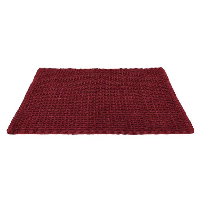 Tappeto Bagno Doccia Antiscivolo Super Assorbente Modello Osaka Bordeaux