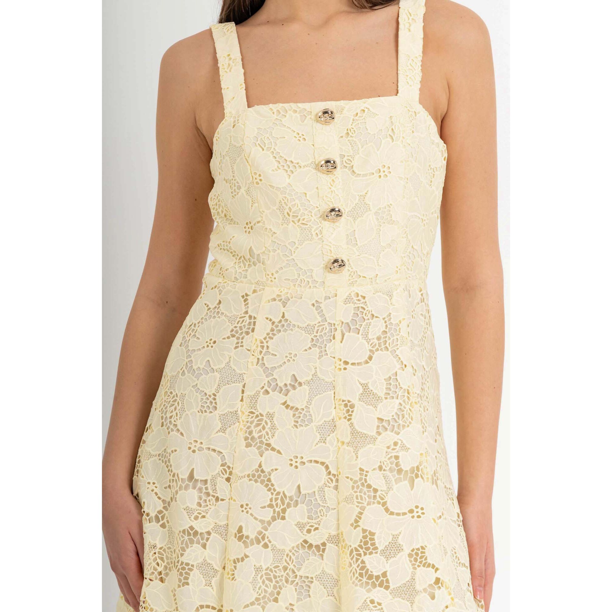 Kocca - Abito midi con pizzo Donna