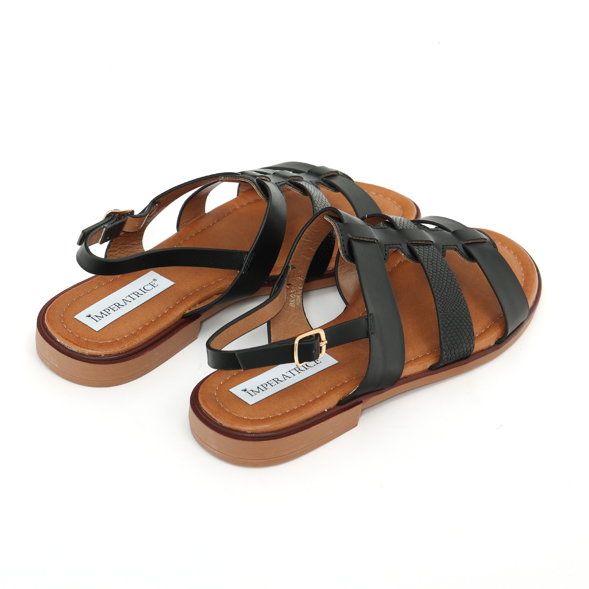 Sandali bassi in simil pelle