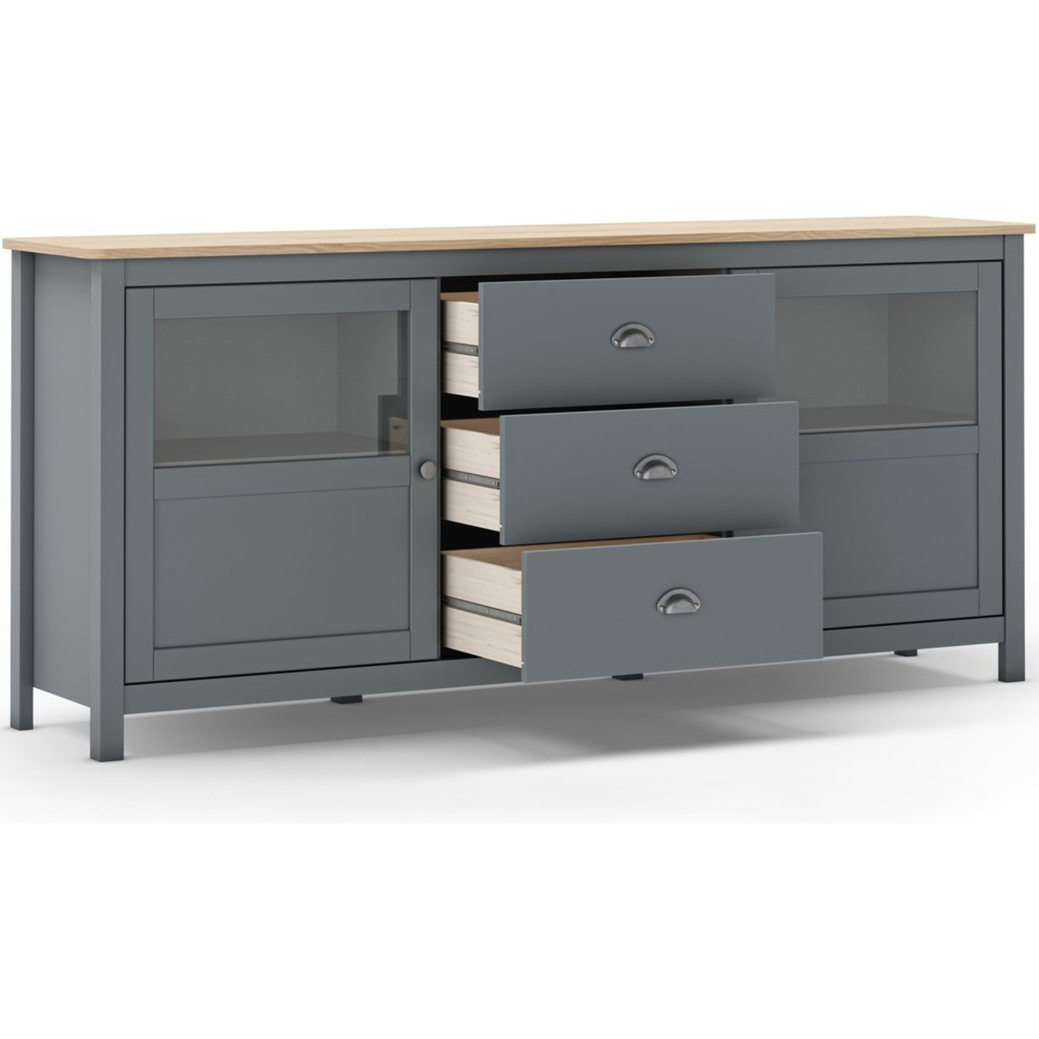 Buffet 2 portes et 3 tiroirs - MACHA