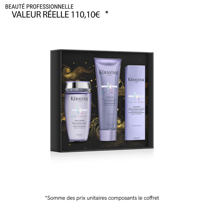 Blond Absolu - Coffret routine shampoing, après-shampoing et soin pour cheveux blonds