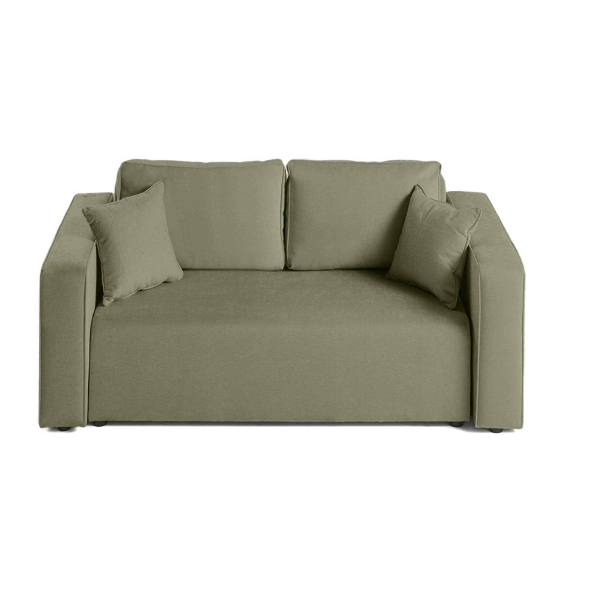 Topaze - canapé droit 2 places - en tissu - Vert