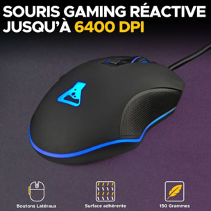 Clavier gamer sans fil THE G-LAB COMBO HYDRO BKG FR