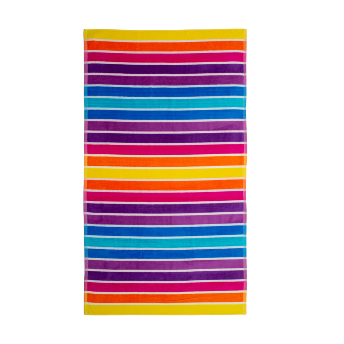 Telo Mare Spugna Jacquard Spiaggia Disegno Rayas