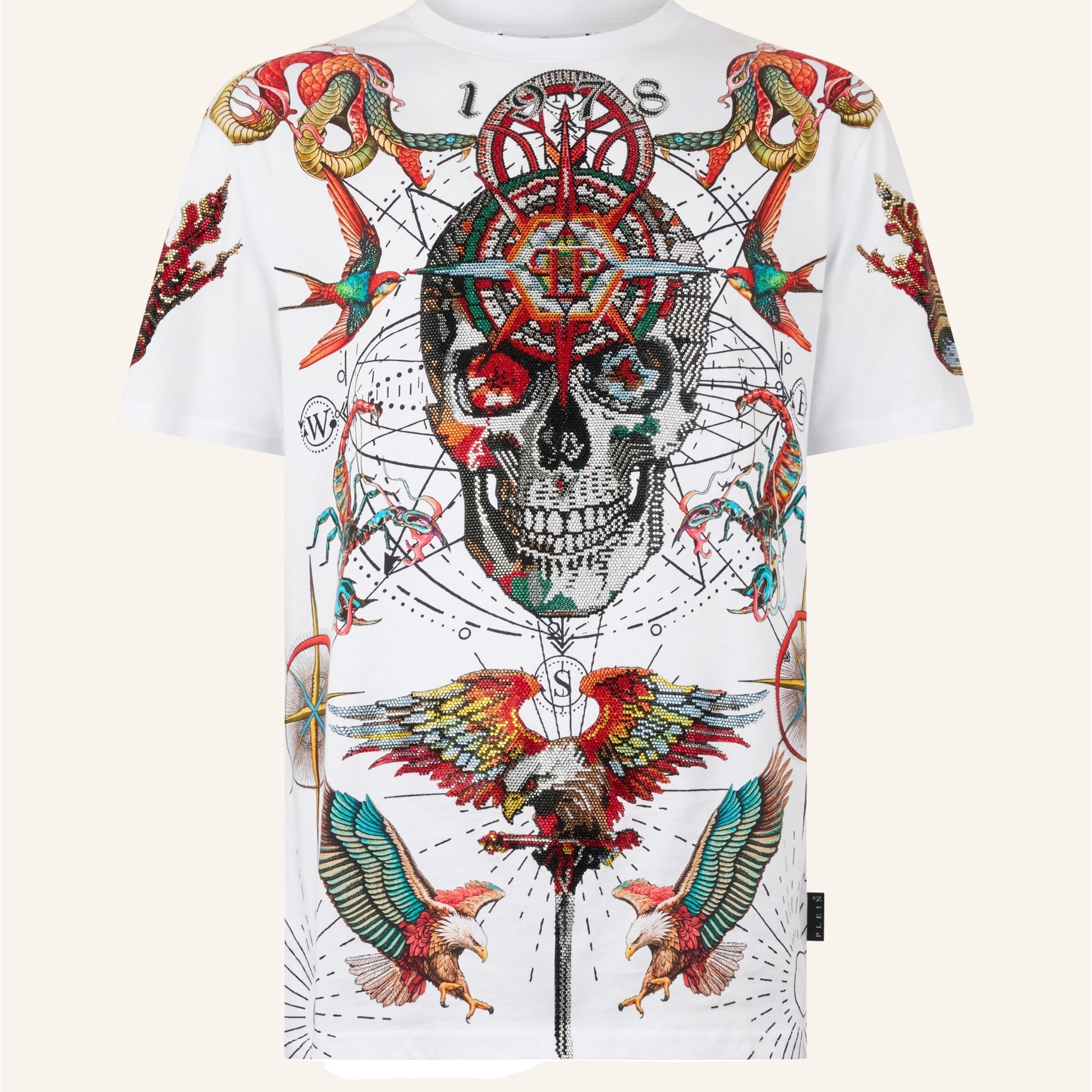 PHILIPP PLEIN Maglietta girocollo Ss TATTOO
