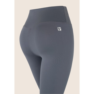 Leggings donna 7/8 vita alta in tessuto tecnico stretch