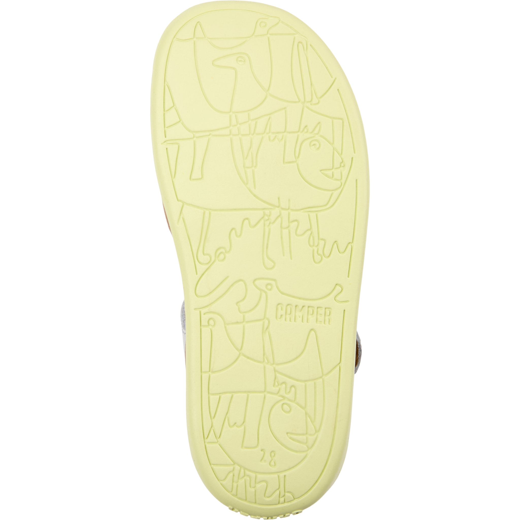 Sandalias - CAMPER Bicho - Gris - Cuero liso