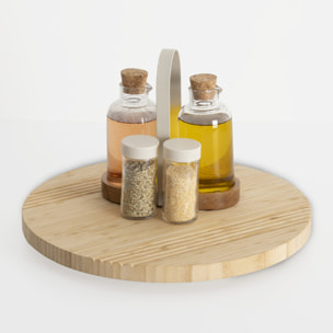 Plateau tournant en bambou D35cm
