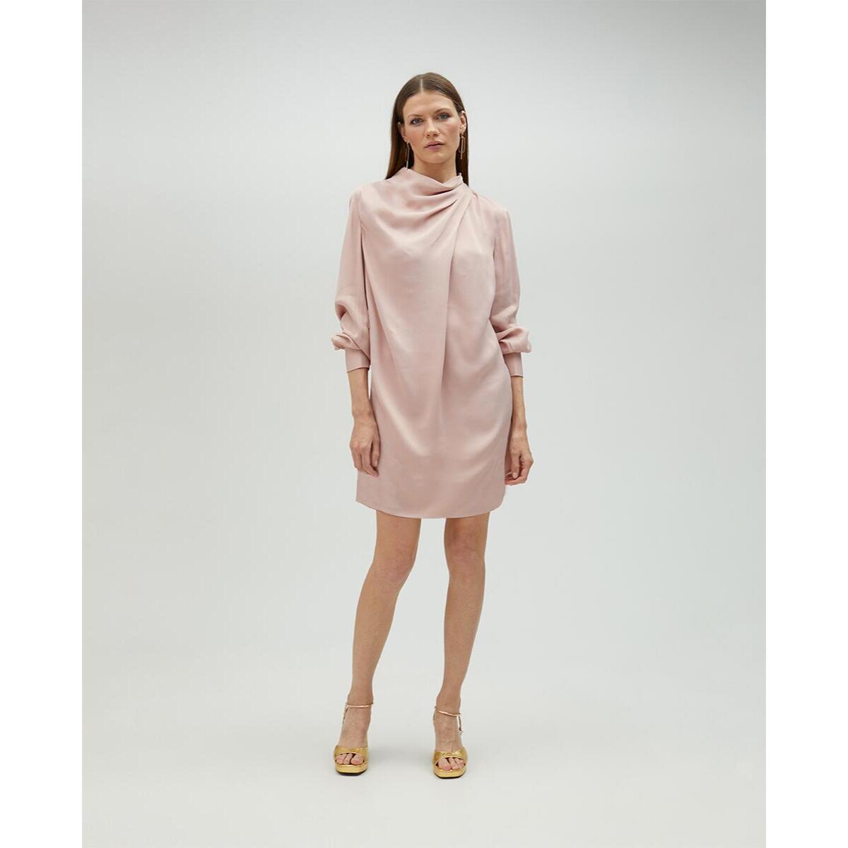 Abito corto con cintura