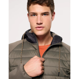 Chaqueta con Capucha Caqui - Nuni