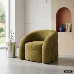 Fauteuil organique tissu 1 place RENBO