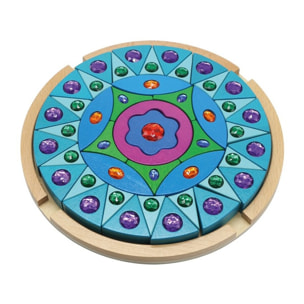 COLOR SOLID WOOD MANDALA - ROMPECABEZAS