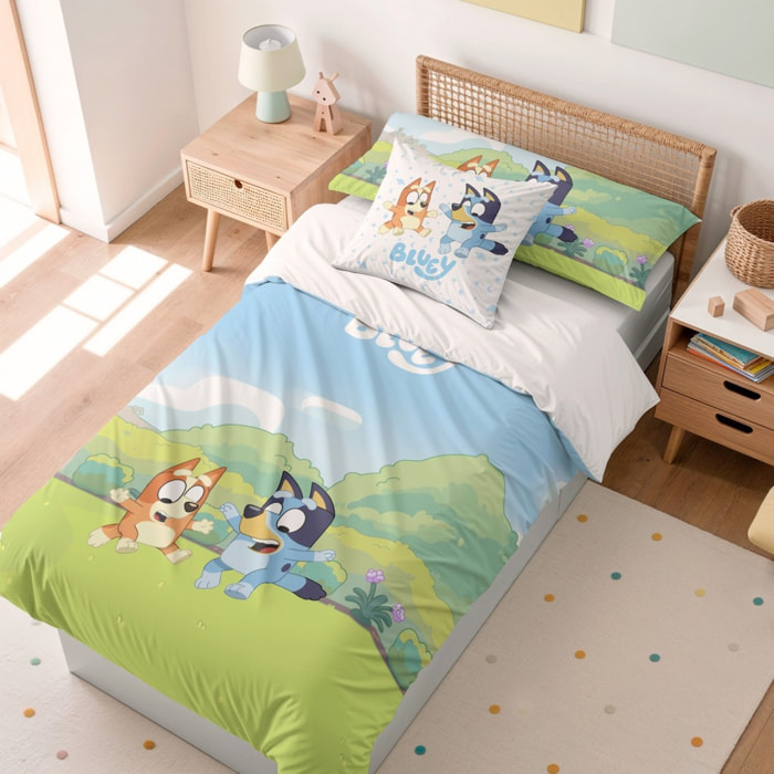Funda nordica BLUEY + funda almohada 65x65