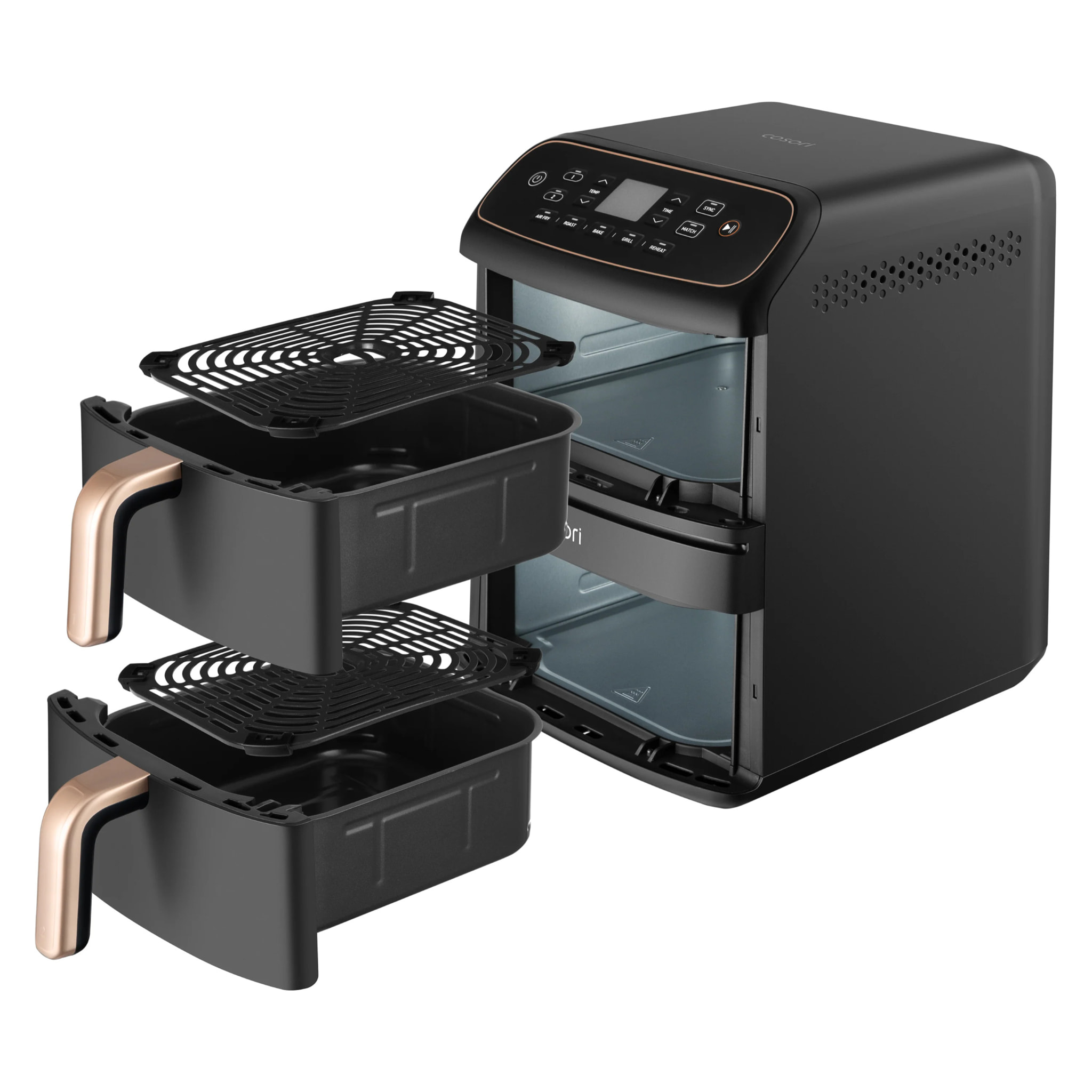 Freidora de aire COSORI Turbo Tower Compact 8,6 L con calentamiento superior y revestimiento 100% cerámico libre de PFAS