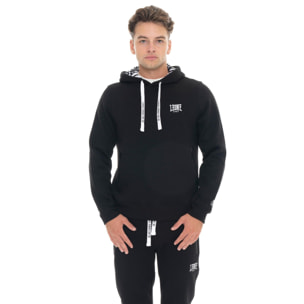 Sudadera de invierno para hombre con capucha ajustable, logo Leone 1947