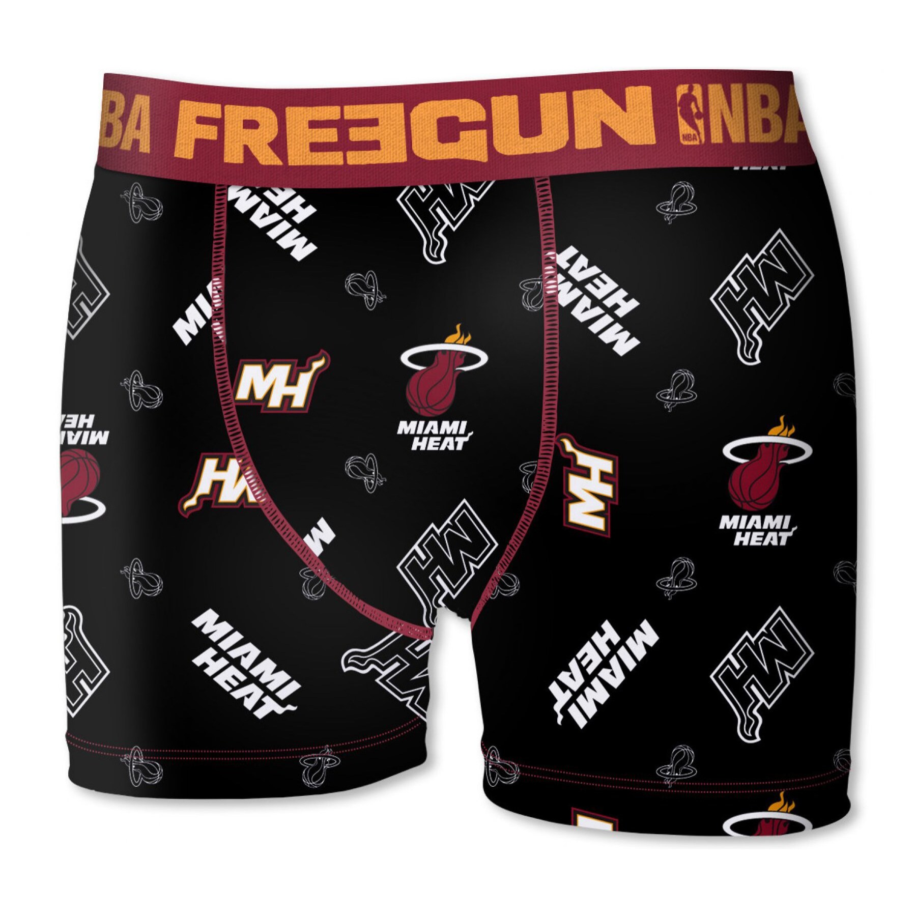 calzoncillo boxer freegun color negro para niño miami heat