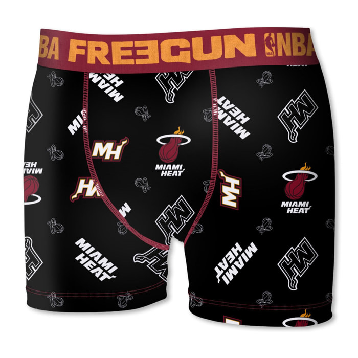 calzoncillo boxer freegun color negro para niño miami heat