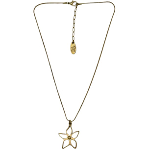 Collar 40m cola ratón latón Irregular Blom dorado