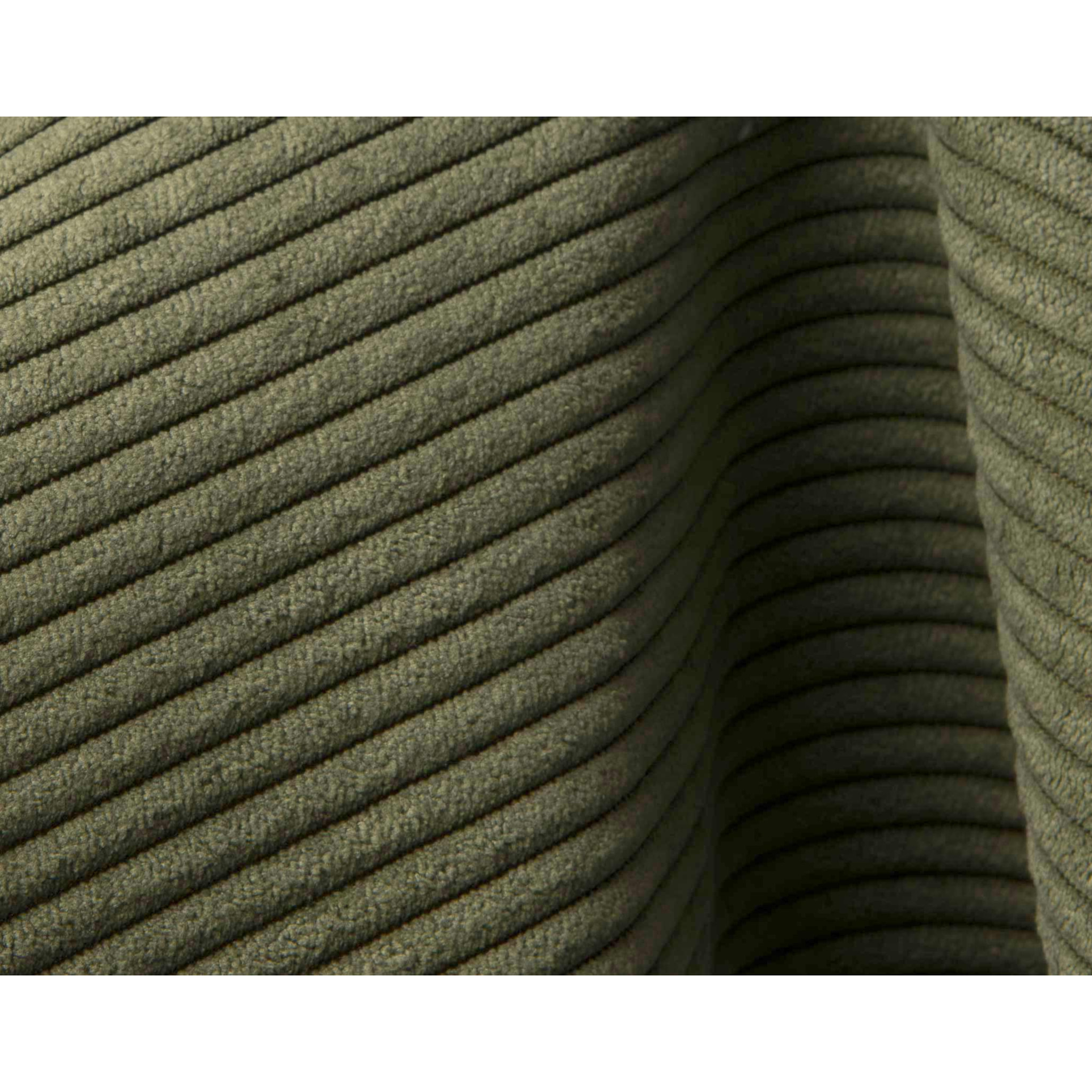 Lumi - Banquette convertible clic-clac 1 place en velours côtelé - Vert