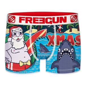 Boxer Unitario FREEGUN CHRISTMAS - microfibra - 92% poliéster, 8% elastano